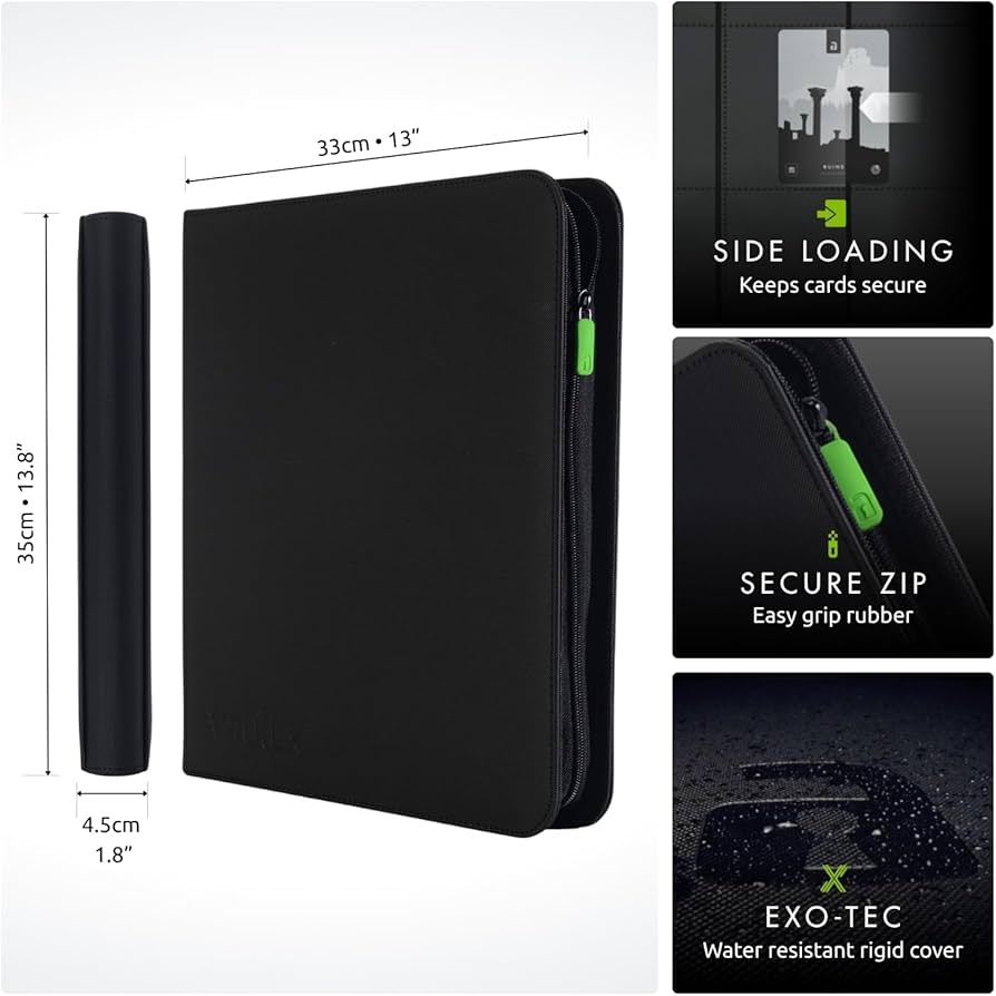 Amazon.com: Vault X 12 XL Pocket Trading Card Zip Binder, 624