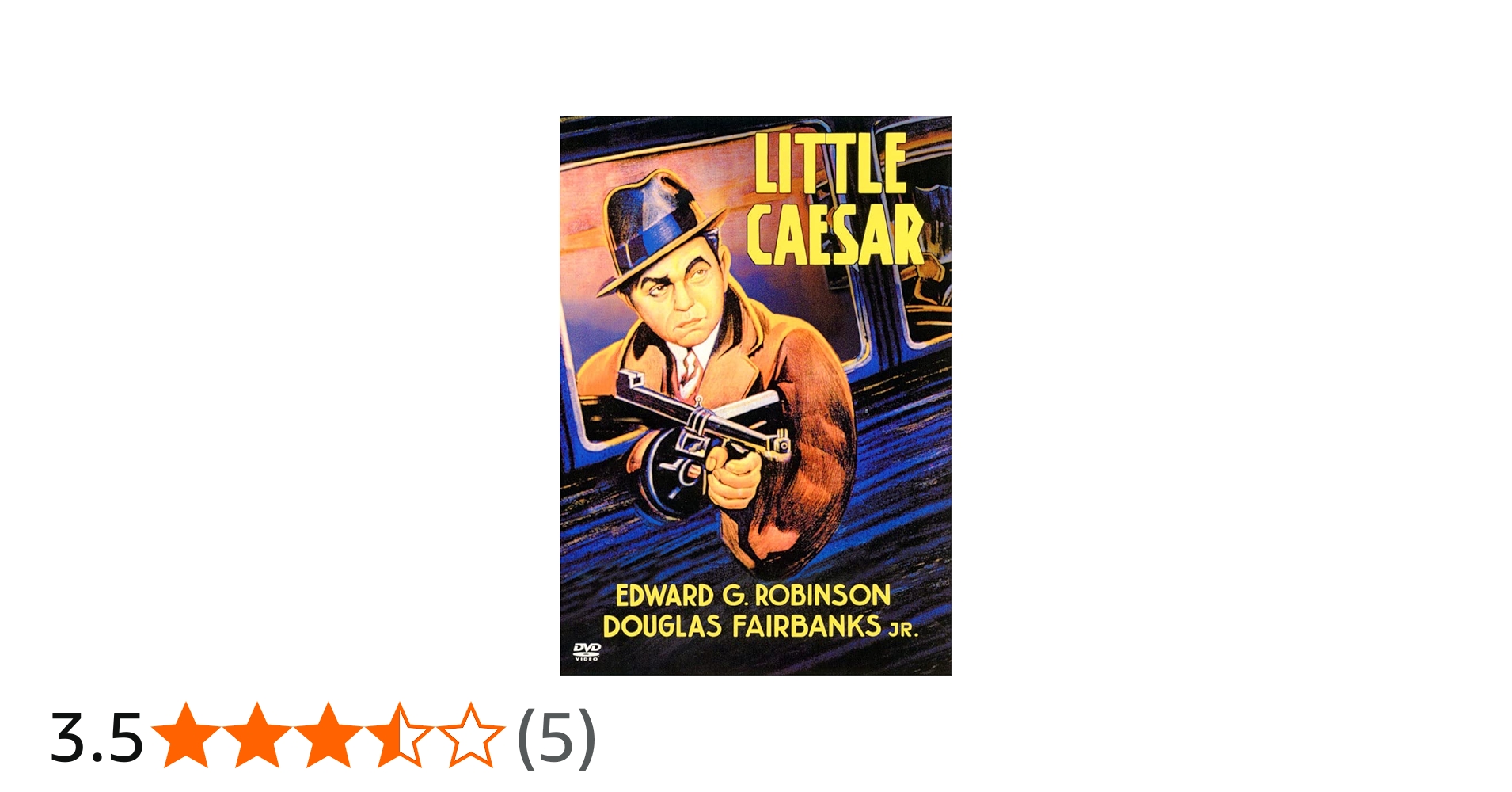 Little Caesar - Edward G. Robinson [DVD] [1931] : Amazon.com.au