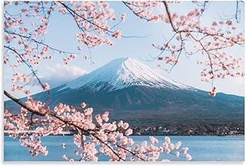 桜と富士山の風景画 Amazon.co.jp: 富士山 桜 絵画 桜景色 富士山の