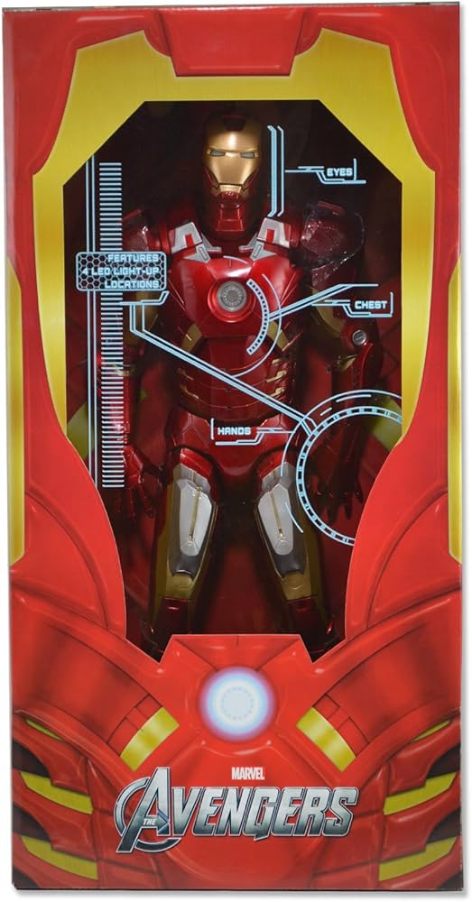 Amazon.com: NECA Avengers Iron Man 18 Action Figure, Scale 1:4