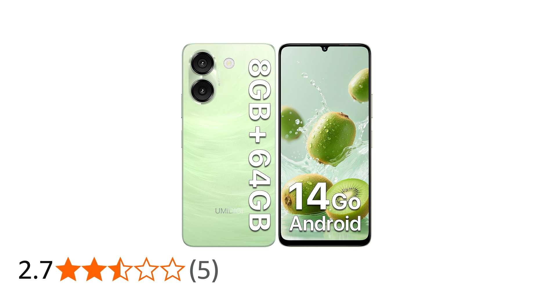 Amazon | UMIDIGI G9A simフリー スマホ 本体 Android 14 Goシステム