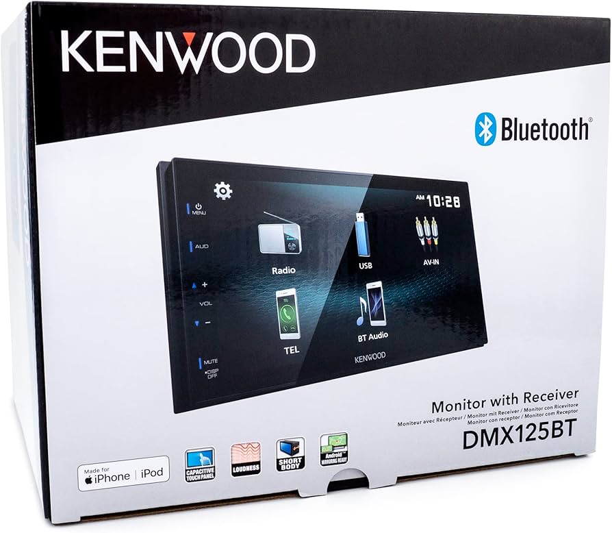 Amazon.com: KENWOOD DMX125BT 6.8 Inch LCD Touchscreen Digital