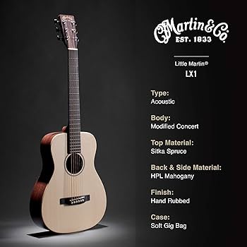 Amazon.com: Martin LX1 Little Martin - Natural : Musical Instruments