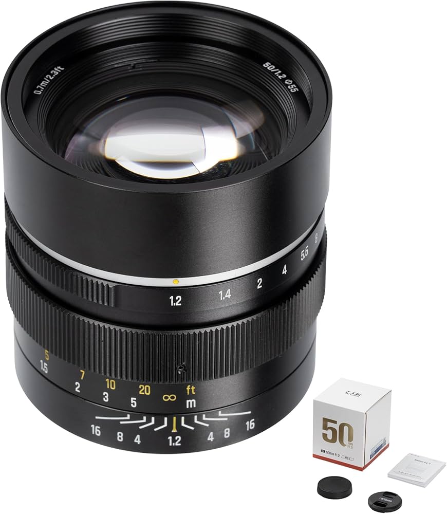Amazon.com : 7artisans 50mm F1.2 APS-C Manual Focus Lens for Fuji