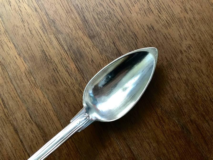 Amazon.co.jp: フランスアンティーク 純銀製 純銀スプーン デザート