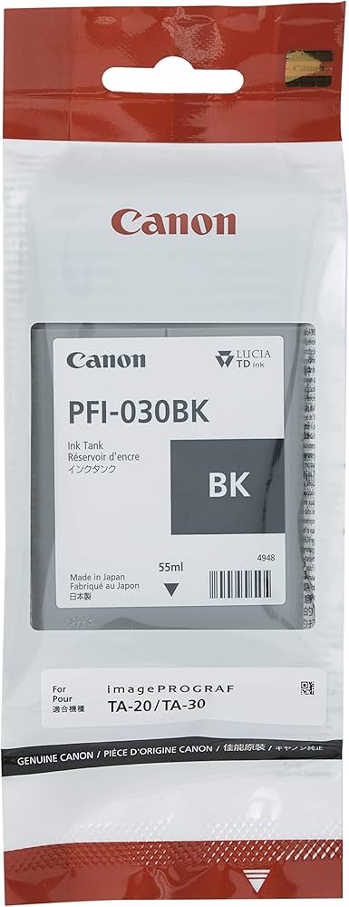 Amazon.com: Canon Black Ink 55ml (PFI-030BK) for Canon