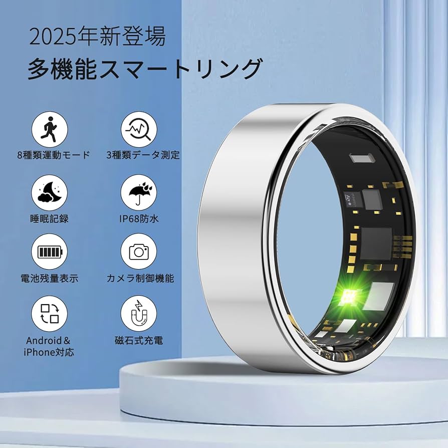 Amazon.co.jp: スマートリング 健康管理【2025年新登場・カメラ制御