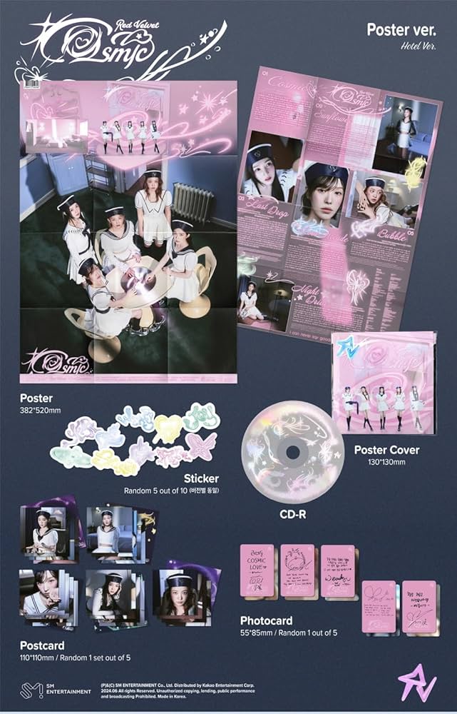 Amazon.co.jp: レッドベルベット Red Velvet - Cosmic [Poster Ver