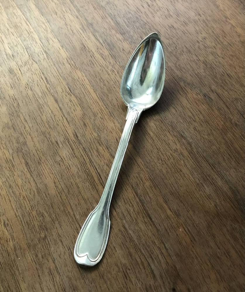 Amazon.co.jp: フランスアンティーク 純銀製 純銀スプーン デザート