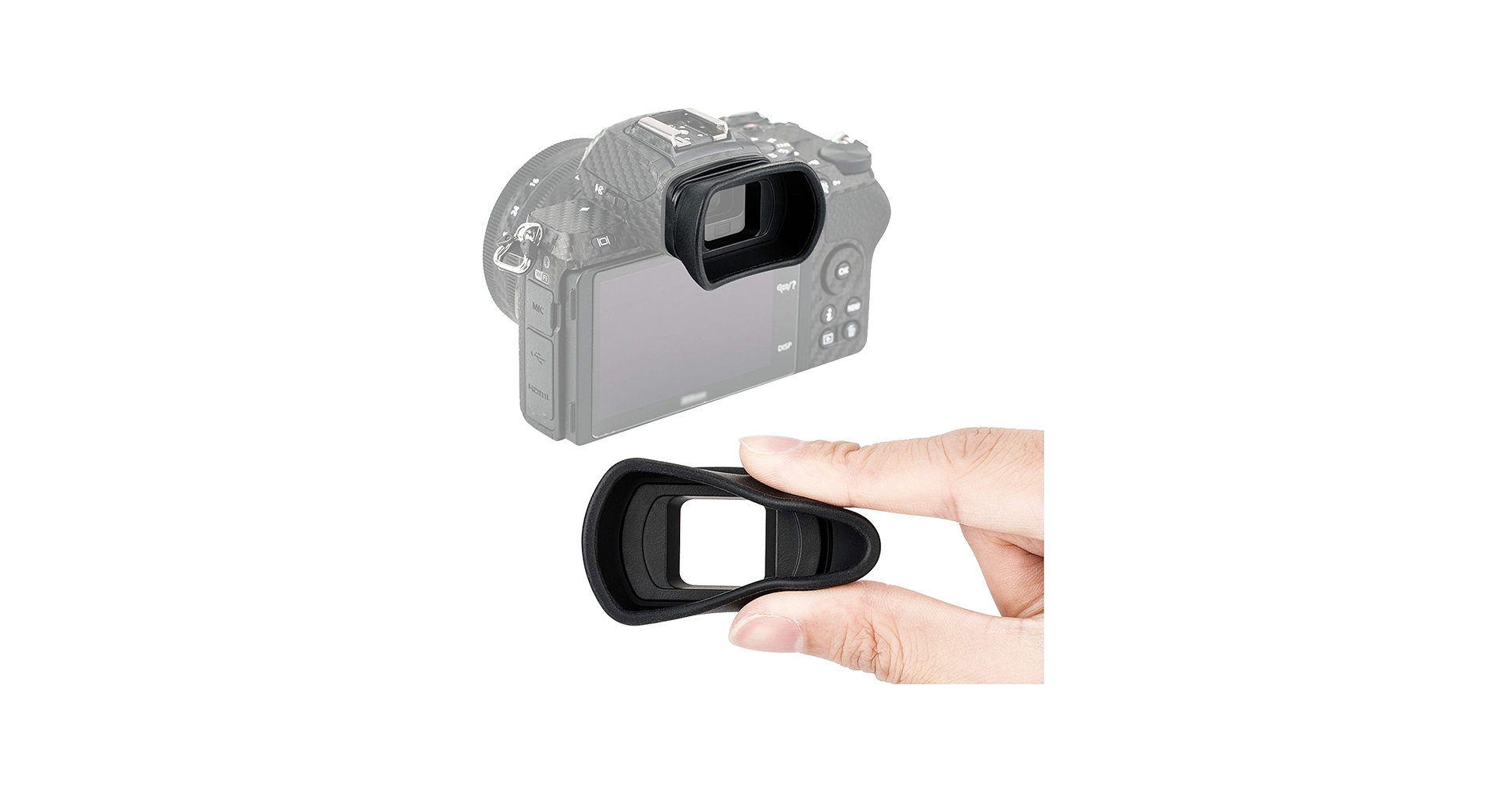 Amazon.com: JJC KIWIFOTOS Ergonomic Long Camera Eyecup for Nikon