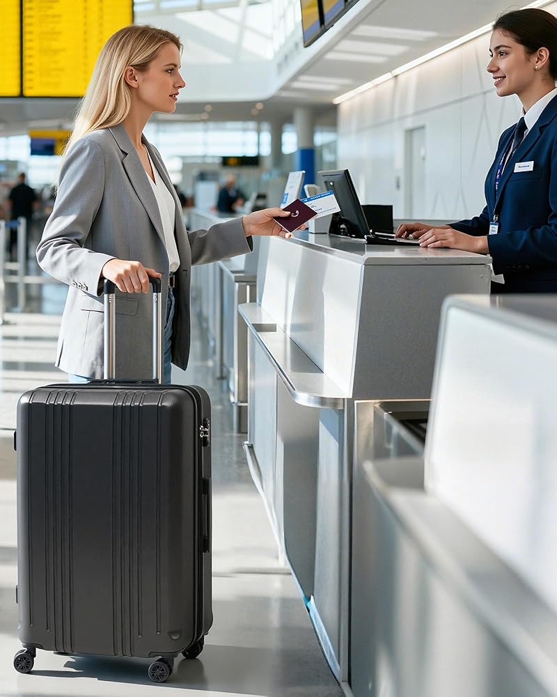 Amazon.com | Coolife Luggage PC+ABS Expandable Hardshell Suitcase