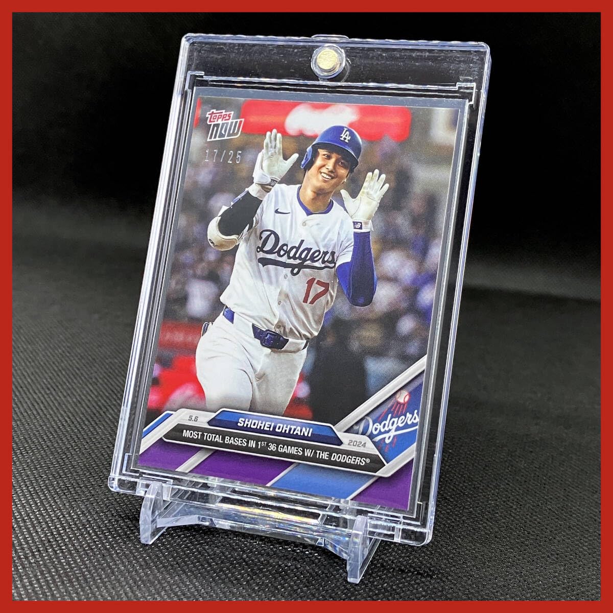 ブルーパラレル】大谷翔平 topps now 40HR&20SB達成記念カード