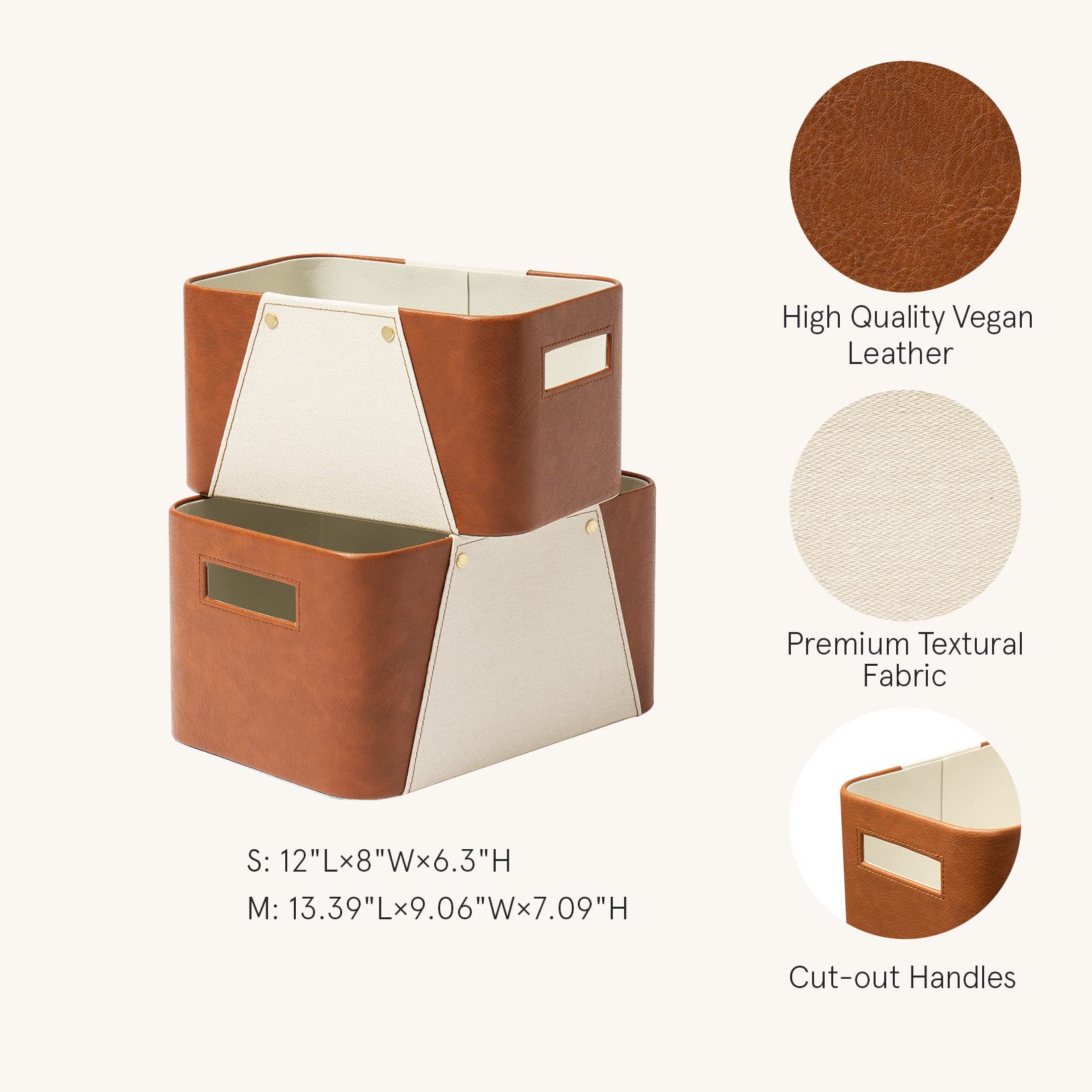 Amazon.com: LA JOLIE MUSE Storage Baskets for Organizing, 2 Pack