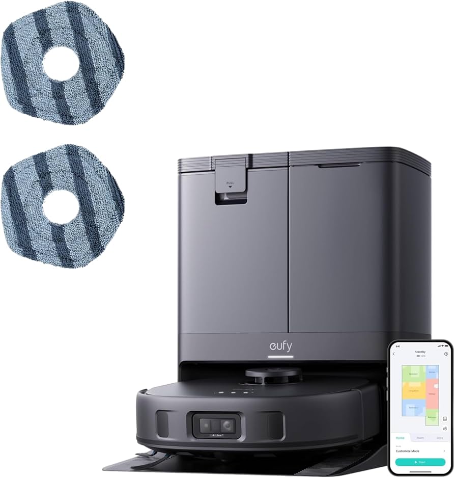 Amazon.com: eufy X10 Pro Omni Robot Vacuum + 2 Washable Vacuum Mop