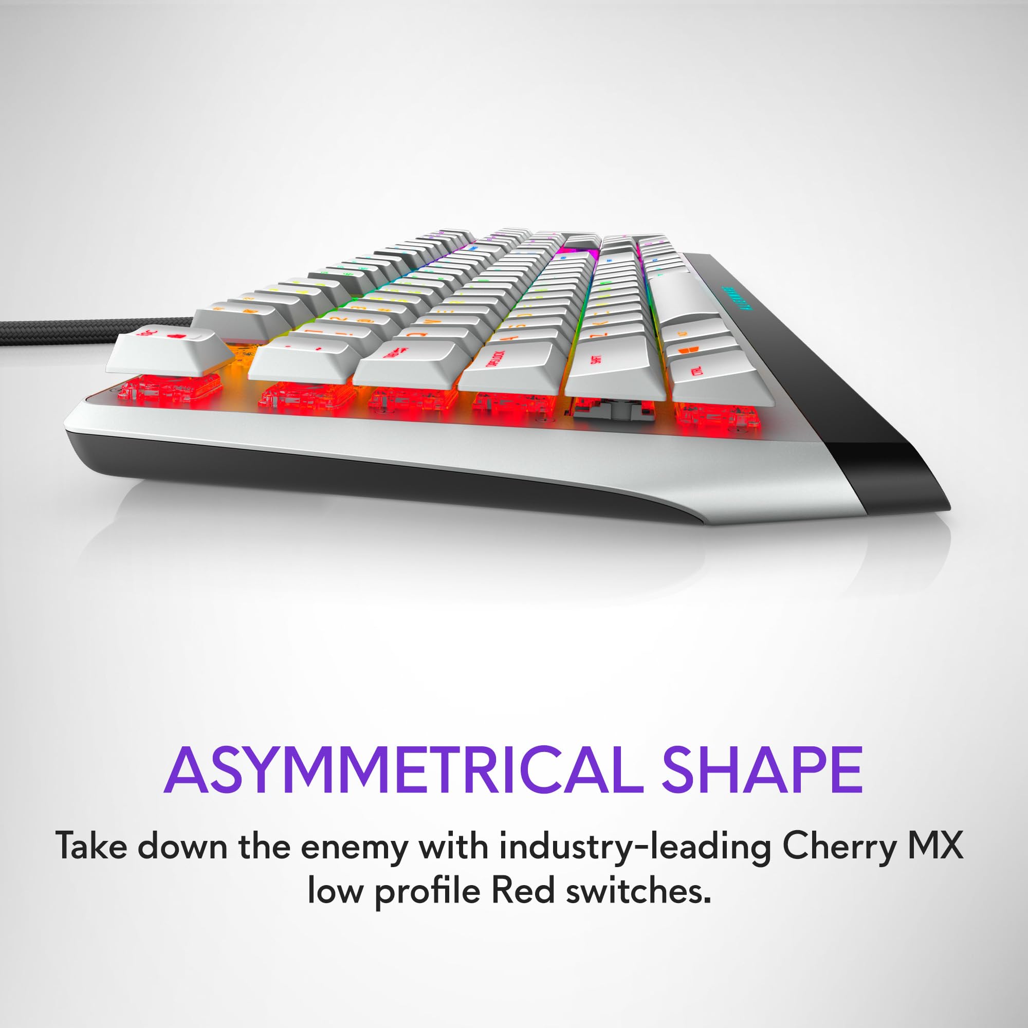 Amazon.com: Alienware Low-Profile RGB Gaming Keyboard AW510K Light