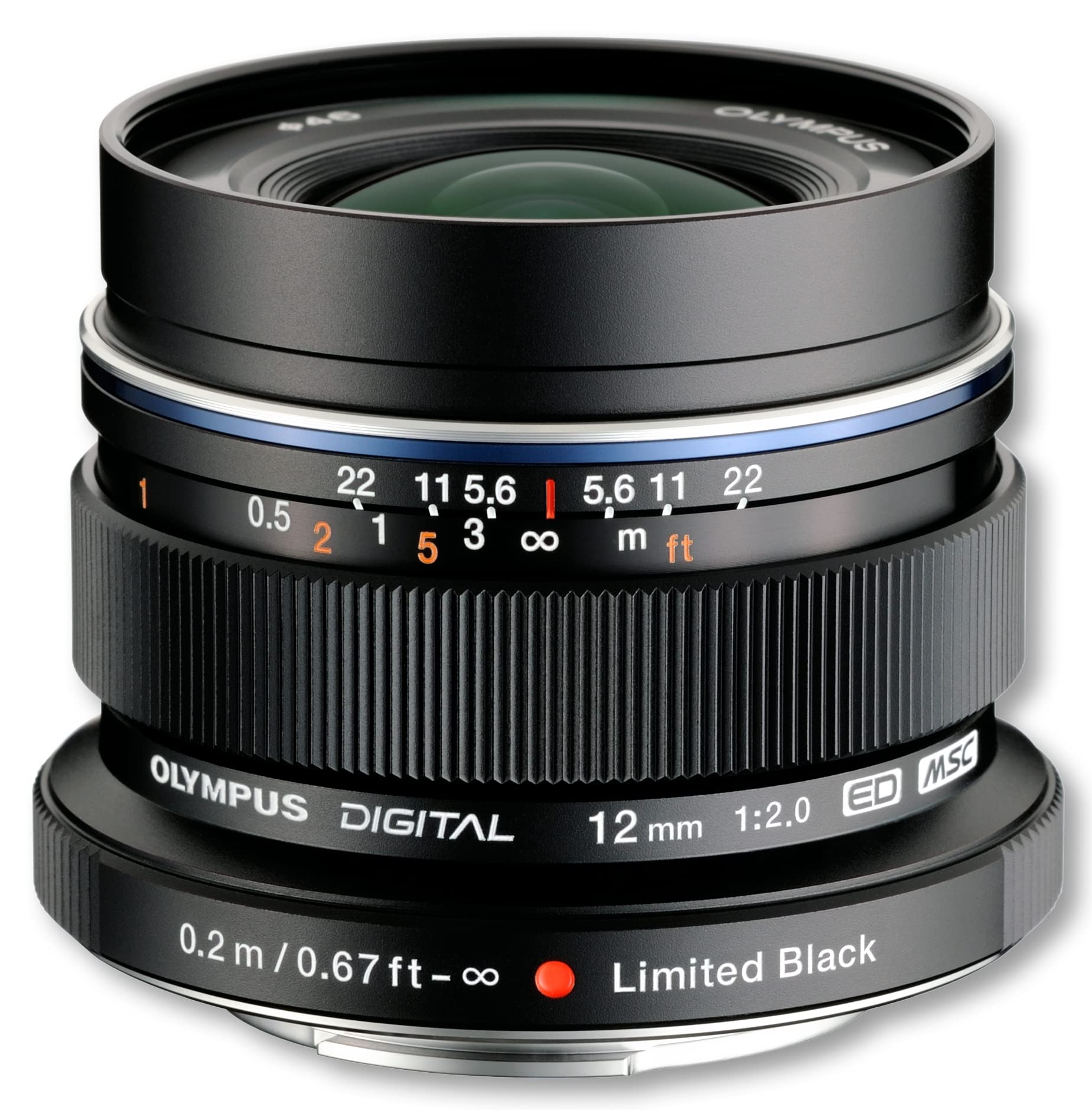 OM SYSTEM Olympus M.Zuiko Digital ED 12mm F2.0 Black for Micro