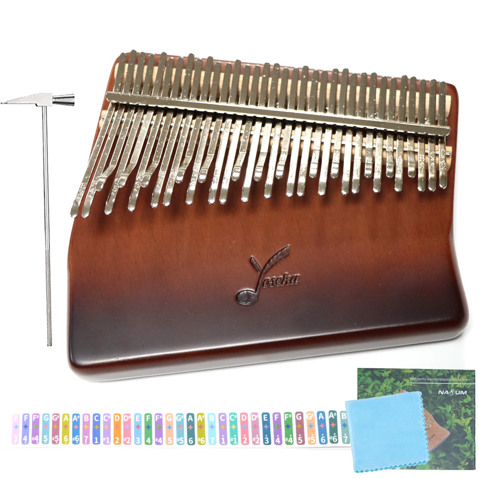 Amazon | Yoseka カリンバ 34キー ブナ 親指ピアノ 音階刻印 調律済み
