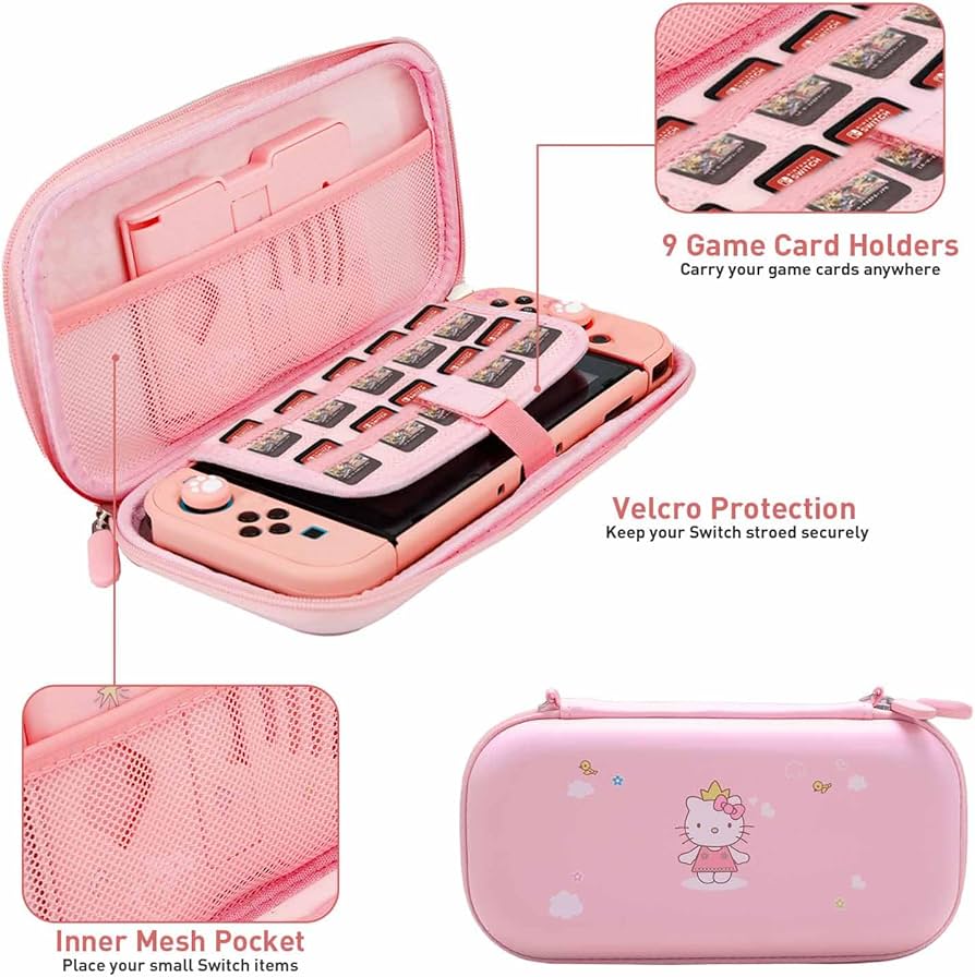 Amazon.com: YOOWA Accessories Bundle for Nintendo Switch - Pink