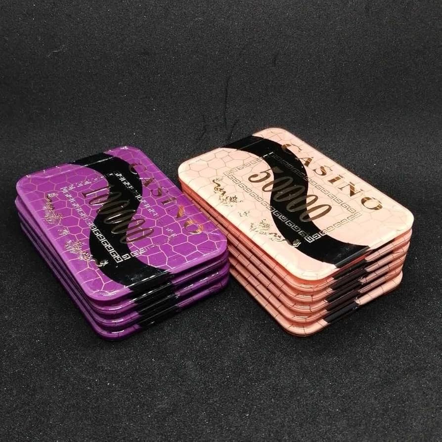 Amazon | ポーカー カジノ プラーク チップ 角チップ 高額チップ