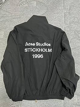 Amazon.co.jp: Acne Studios 黒 ナイロンジャケット STOCKHOLM 1996