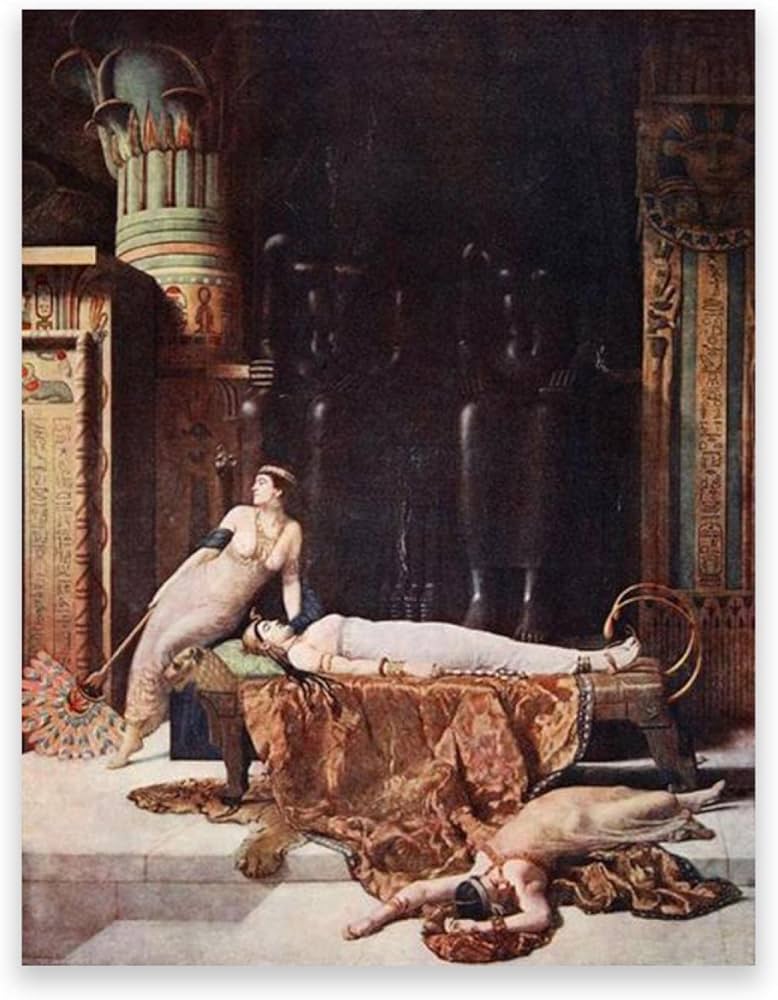 Amazon.co.jp: ジョン・コリア：クレオパトラの死。有名な絵画の複製
