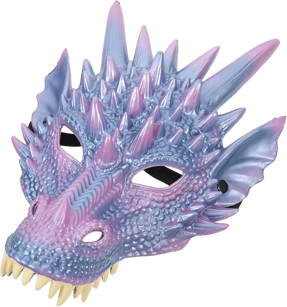 Amazon.com: ibasenice Halloween Dragon Mask 3D Lifelike Animal