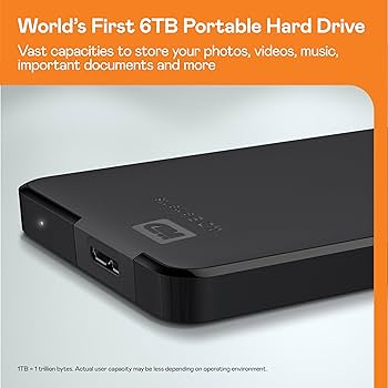 Amazon.com: WD 4TB Elements Portable External Hard Drive for