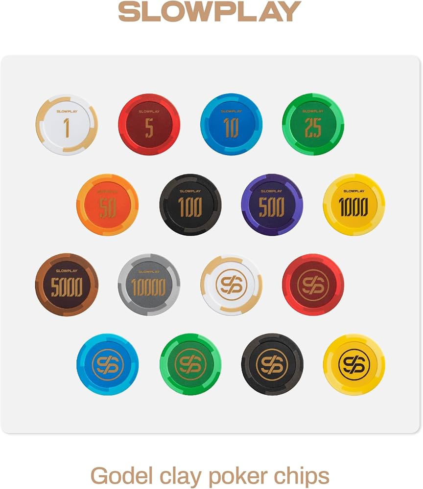 Amazon | SLOWPLAY ポーカーチップサンプルセット | Godel クレイ