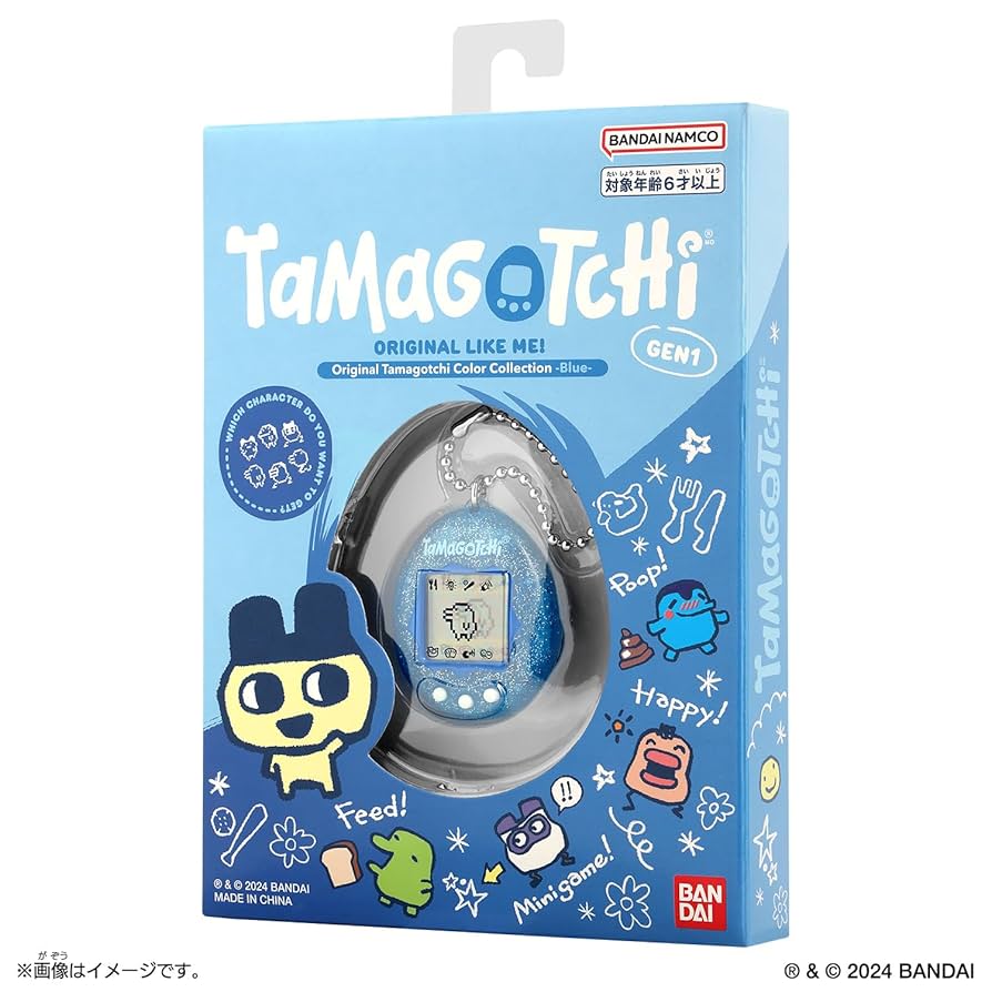 たまごっち Tamagotchi iD ブルー 本体 ストラップ 新品電池 付属