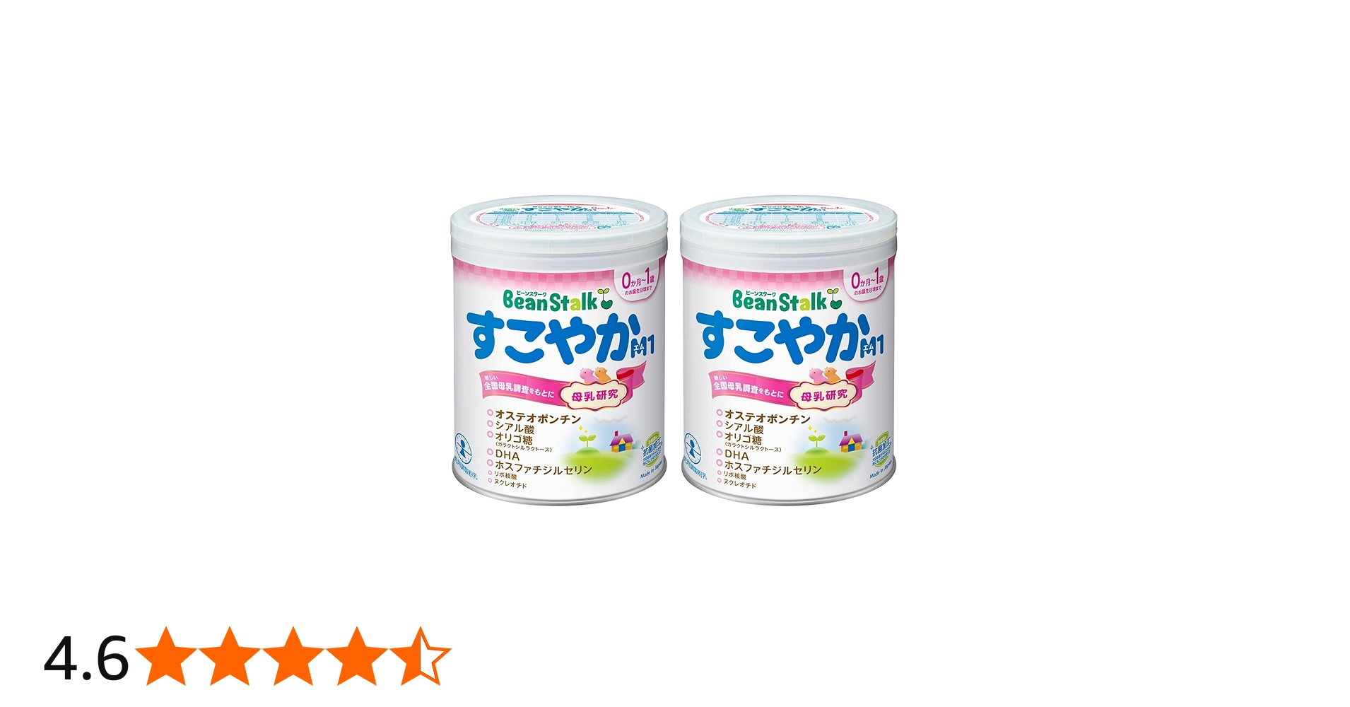 Amazon.co.jp: 【小缶300g×2個セット】ビーンスターク すこやかM1 300g