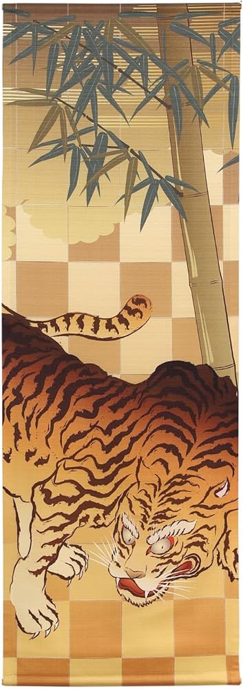 Amazon.co.jp: SAWABIYA タペストリー 細タペストリー タイガース 虎