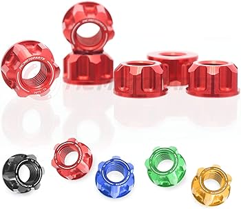 Amazon.co.jp: MC MOTOPARTS レーシング リアスプロケットナットセット