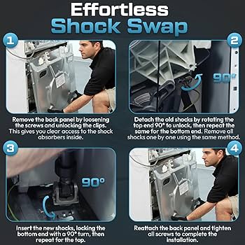 Amazon.com: DC66-00470C DC66-00531B Shock Absorber Front and Rear