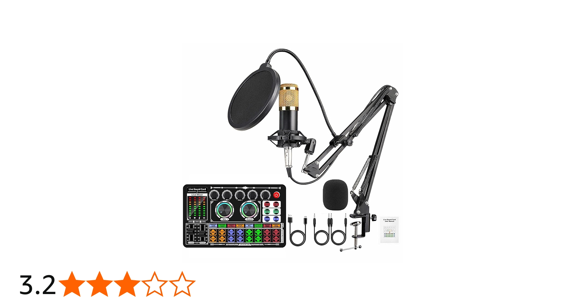 Amazon | BONKYO カラオケセット家庭用 DJ ミキサー セット F999