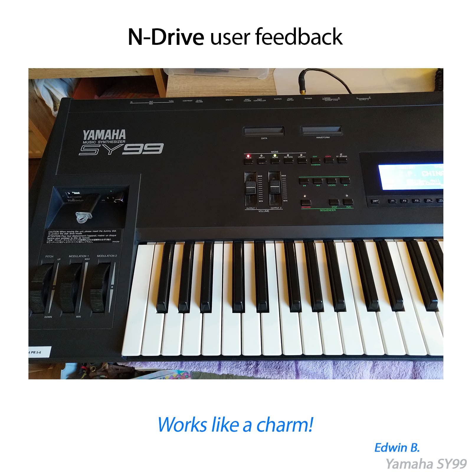 Amazon.co.jp: Yamaha SY77, SY99, V50 用のNalbantov USB フロッピー
