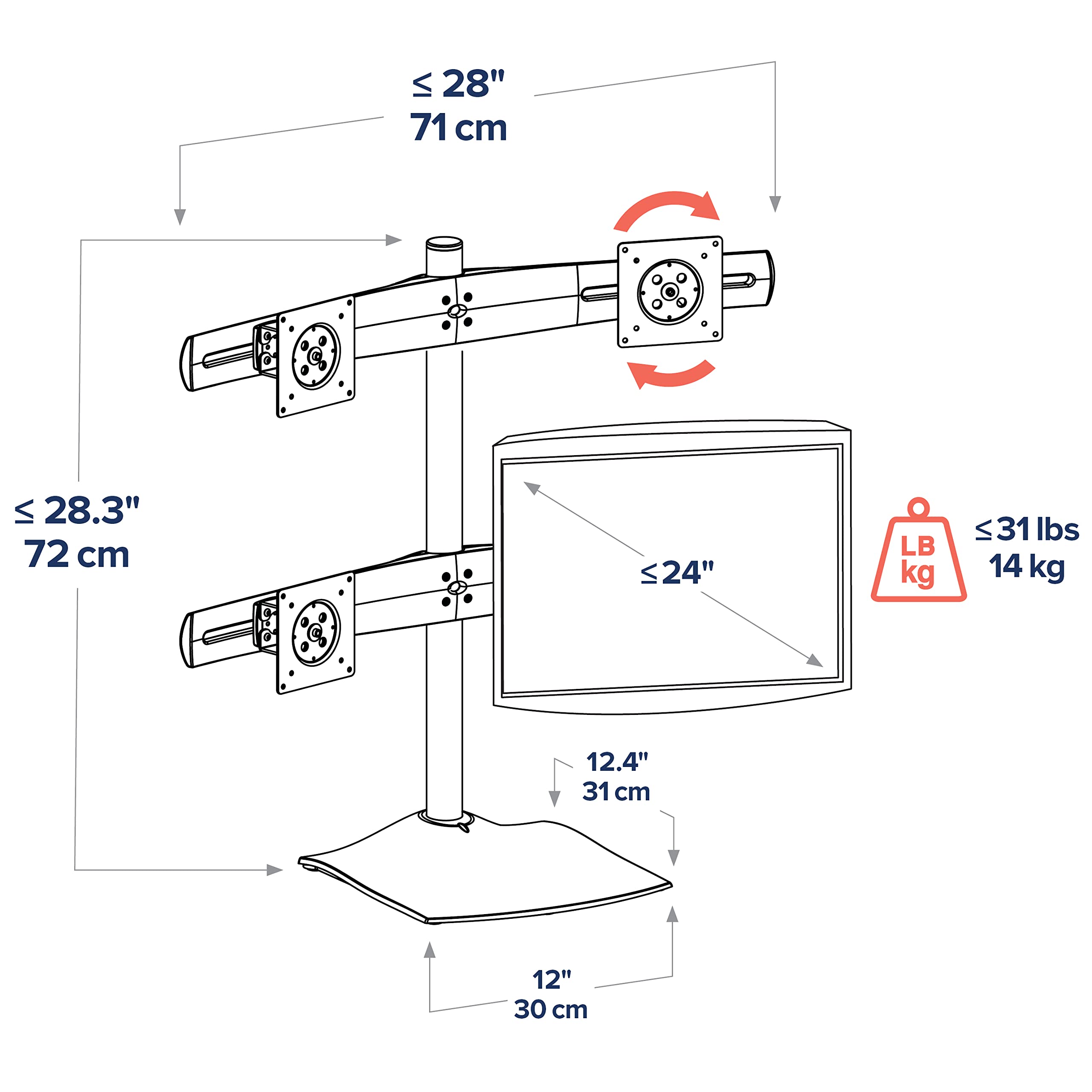 Amazon.co.jp: ERGOTRON エルゴトロン DS100 モニタースタンド デスク