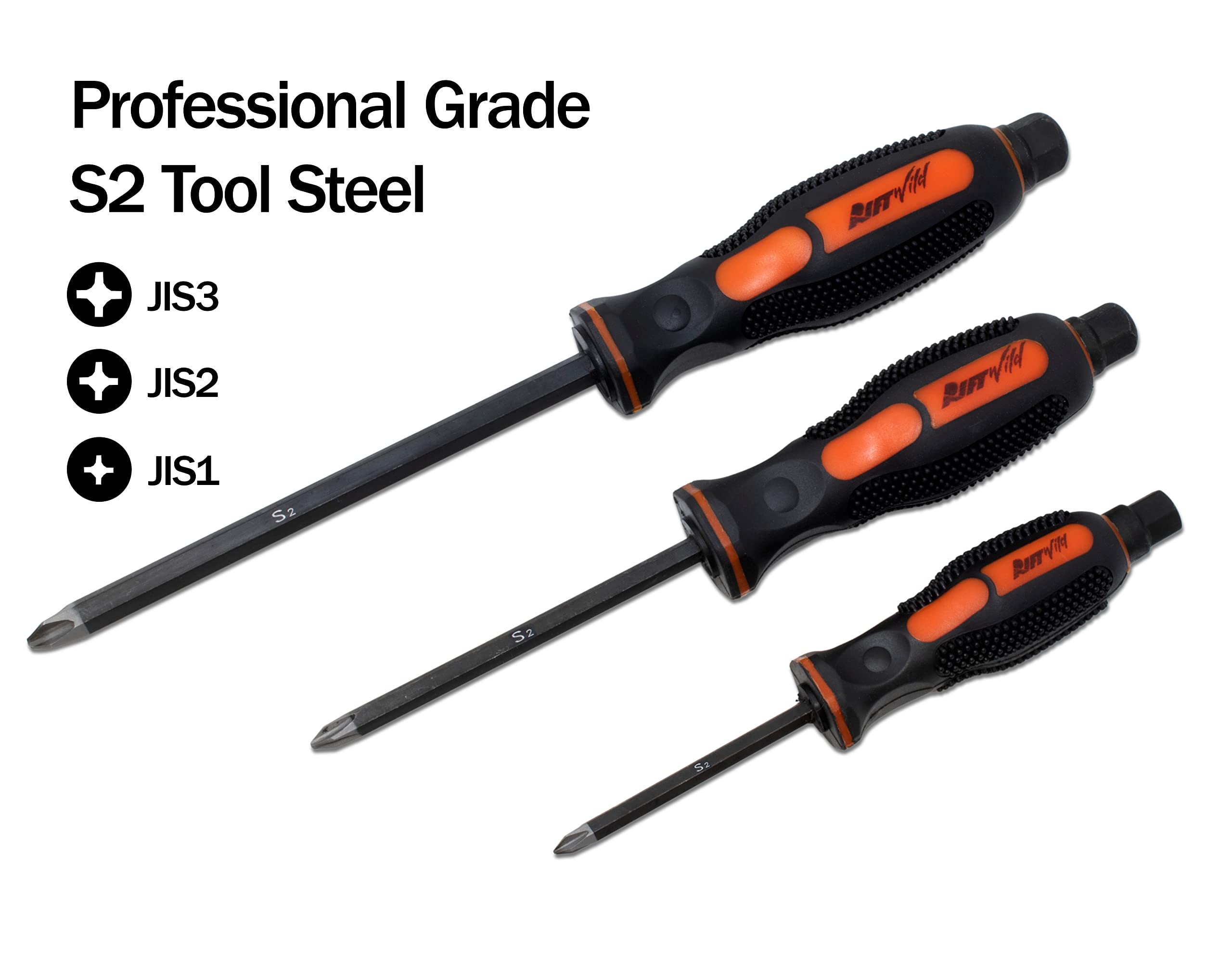 RW 0059-011 RiftWild Professional JIS #1#2#3 Screwdrivers