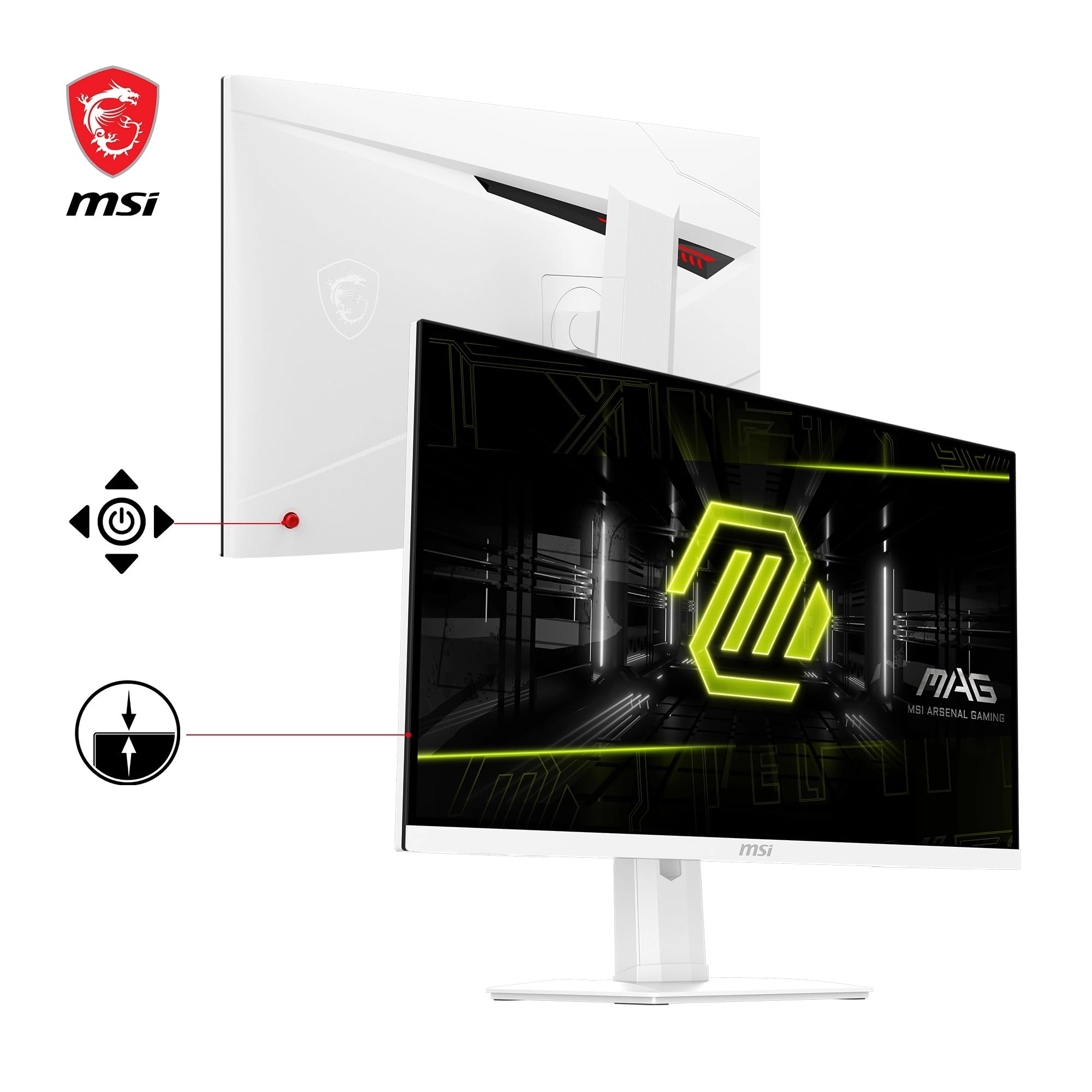 新品】MSI MAG 274QRFW 27インチ WQHD モニター 白 MSI MAG 274QRFW