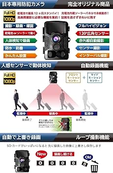 Amazon.co.jp: トレイルカメラ 防犯カメラ 【最新型 国内メーカー品