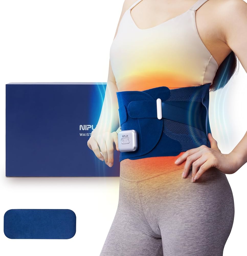 Amazon.co.jp: NIPLUX 電動 腰サポーター 腰 温熱 振動 蝶々型