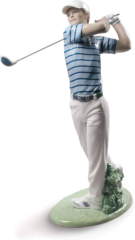 Amazon.com: LLADRÓ Golf Champion Man Figurine. Porcelain Golfer