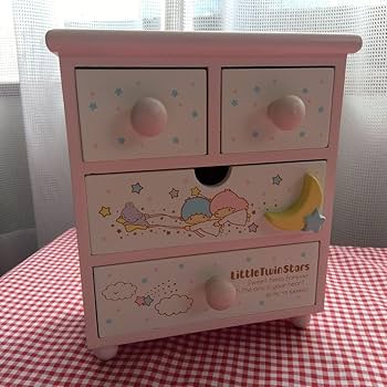 Amazon.co.jp: キキララ 木製 ミニチェスト 2013 リトルツインスターズ