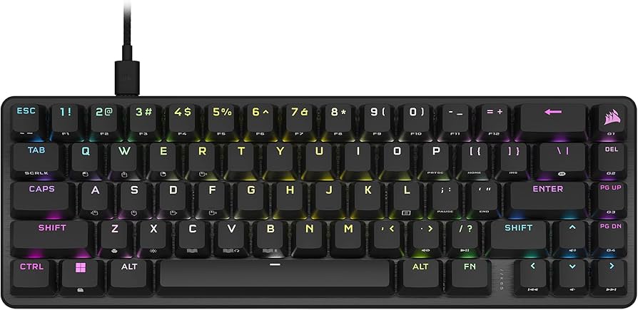 Amazon.com: Corsair K65 PRO Mini RGB 65% Optical-Mechanical Wired