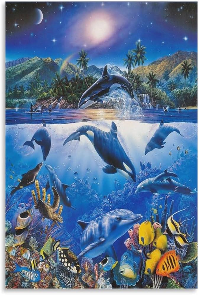 Amazon.co.jp: ラッセンアート クリスチャン・リース・ラッセン 壁掛け