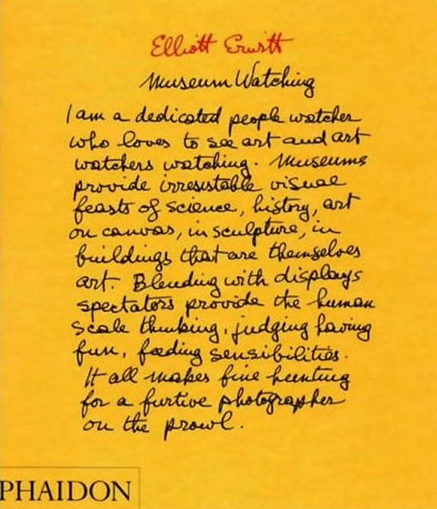 Elliott Erwitt; Museum Watching: Erwitt, Elliott, Magnum Photos