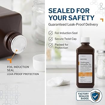 Amazon.com : McKesson Hydrogen Peroxide 3%, 16 oz [Pack of 1