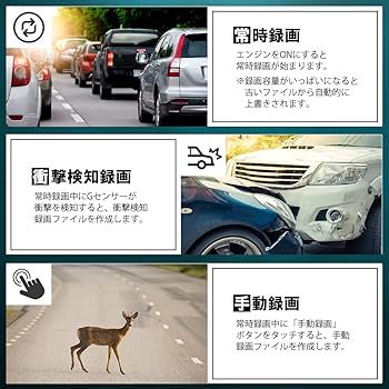 Amazon.co.jp: KEIYO【ドライブレコーダー ミラー型】 前後2カメラ