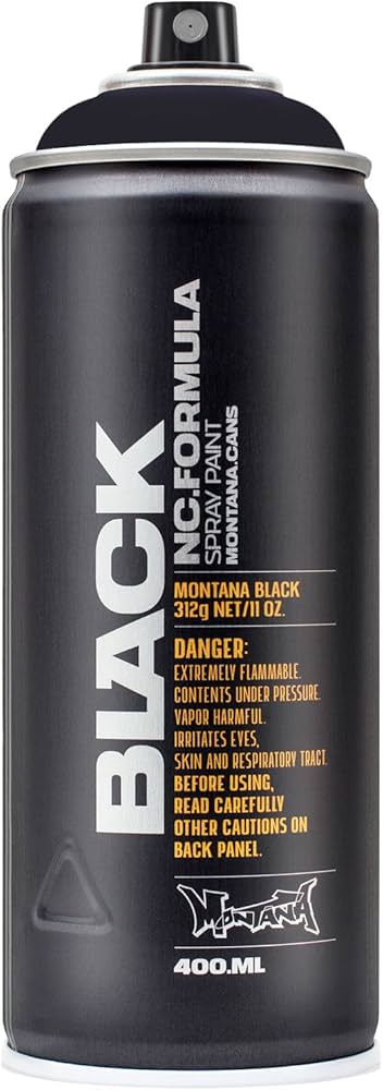 Montana Black 400Ml Black - Arts And Crafts Spray Paint - Amazon.com
