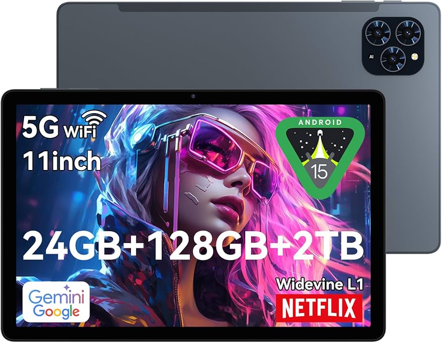 Amazon.com : TABWEE Tablet 11 Inch Android 15 Tablets T90, 1920