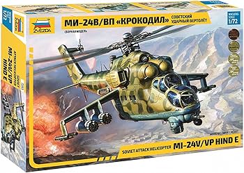 Amazon | ズベズダ 1/72 ソ連軍 ミル Mi-24V/VP ハインドE 攻撃ヘリ